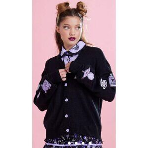 Kuromi Sanrio Cardigan Sweater Black Fortune Teller